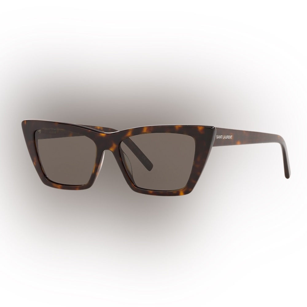 Saint Laurent Brown Tortoise Sunglasses